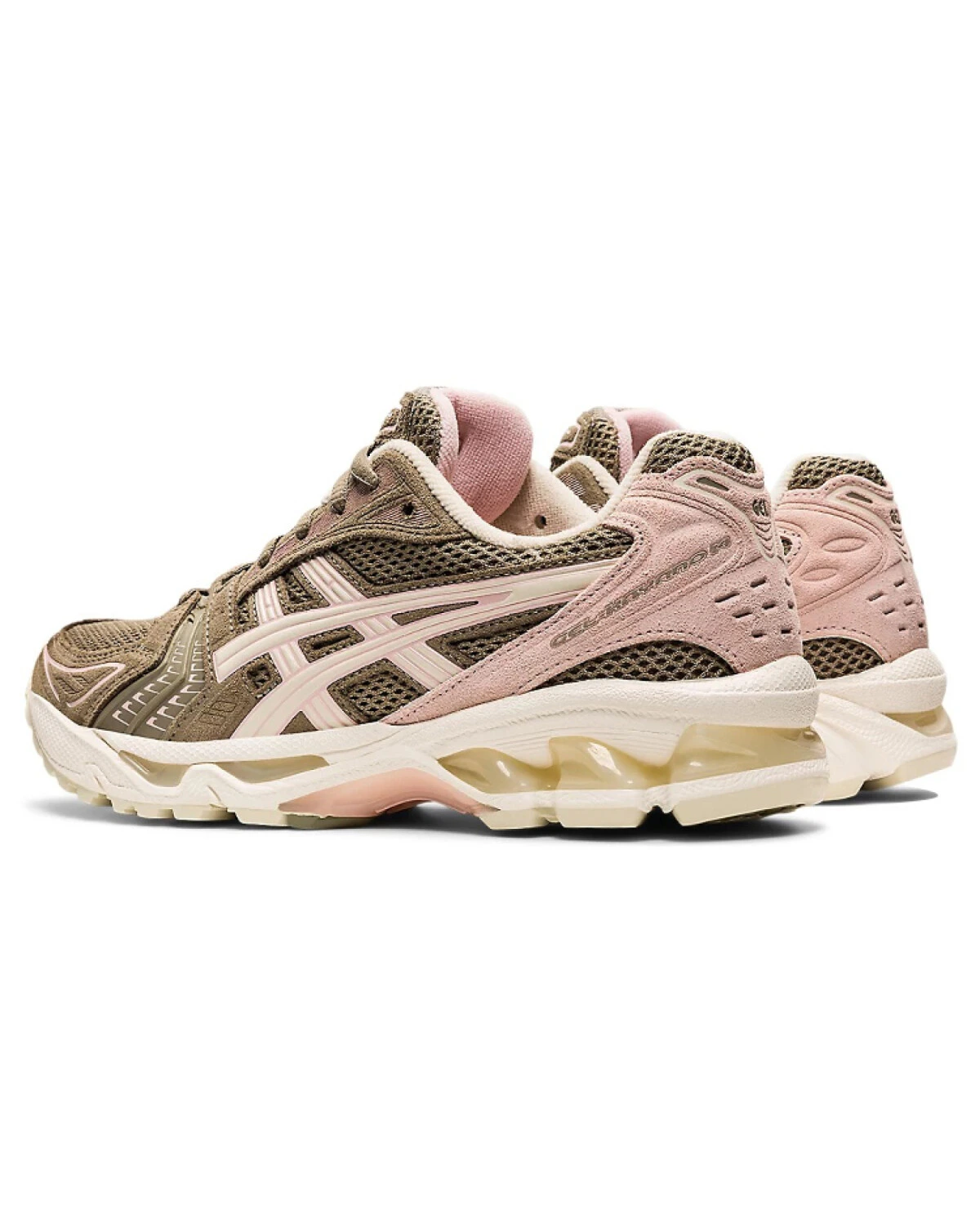 Asics Gel-Kayano 14 женские спортивные кроссовки с амортизацией коричнево-розовые картинка