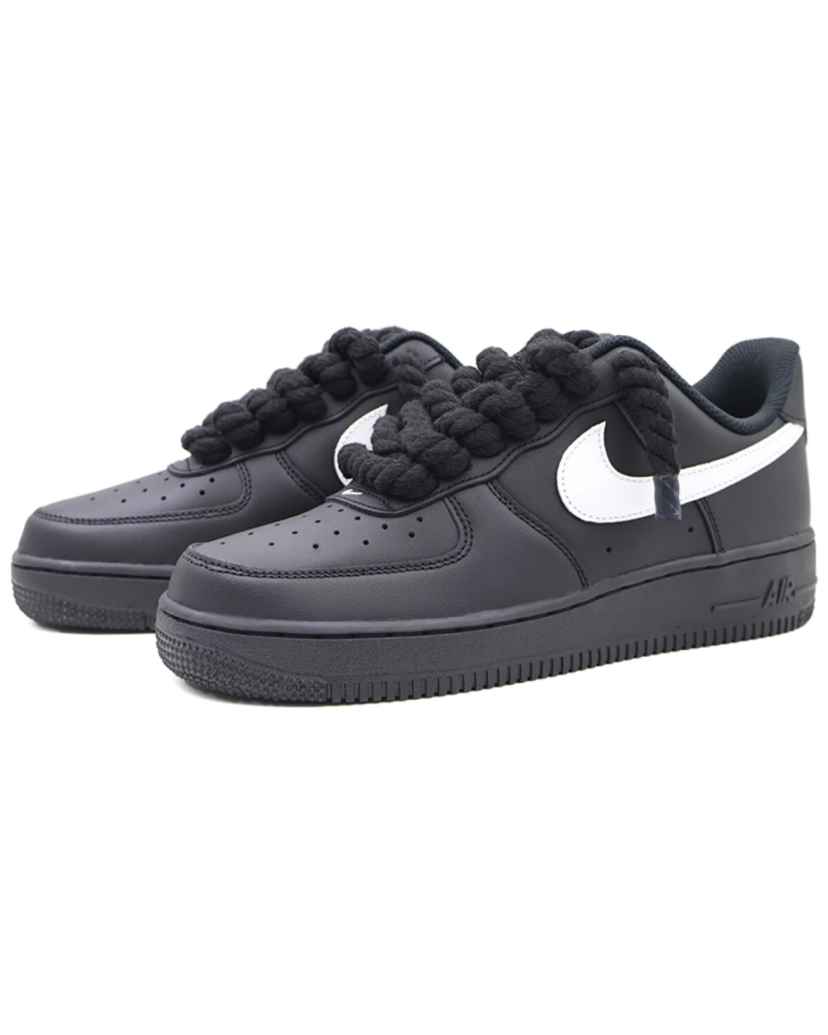 Nike Air Force 1 мужские и женские кроссовки черные повседневные картинка