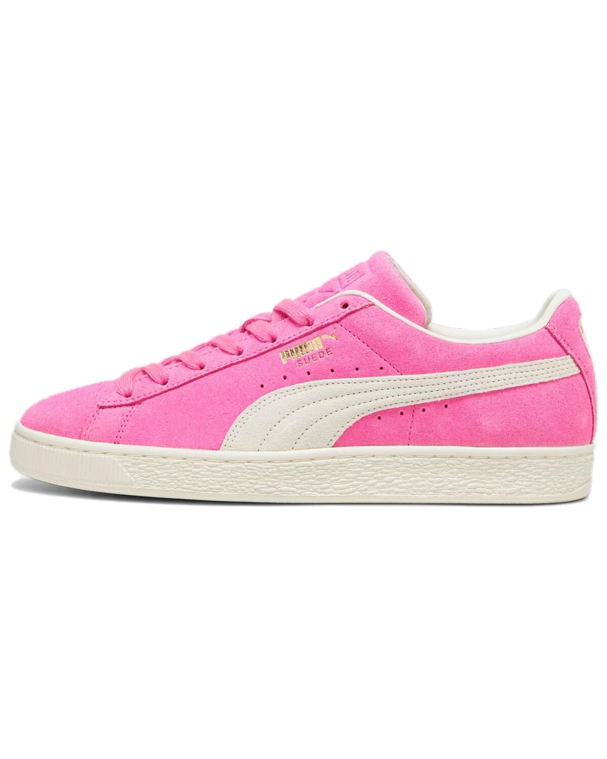 PUMA Suede Neon унисекс кеды розово-бежевые картинка