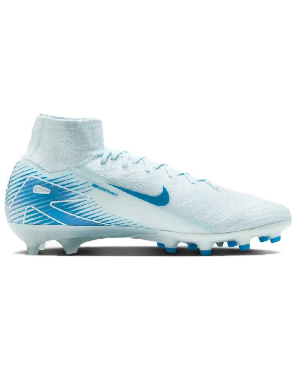 Nike Mercurial Superfly 10 унисекс футбольные бутсы бело-синие картинка