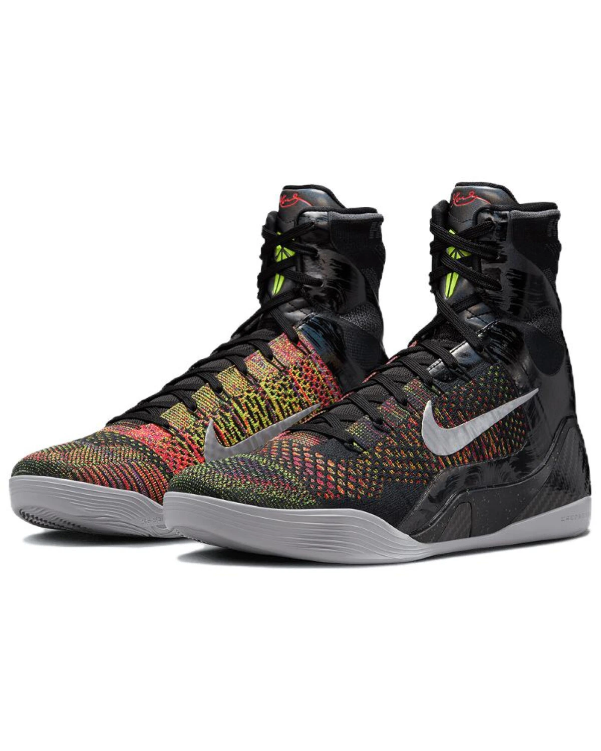 Nike Kobe 9 “Masterpiece” мужские баскетбольные кроссовки черно-серебристо-красные высокие картинка