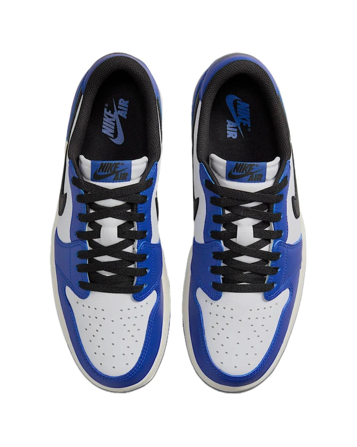Jordan Air Jordan 1 Low Top кроссовки сине-белые с черным картинка