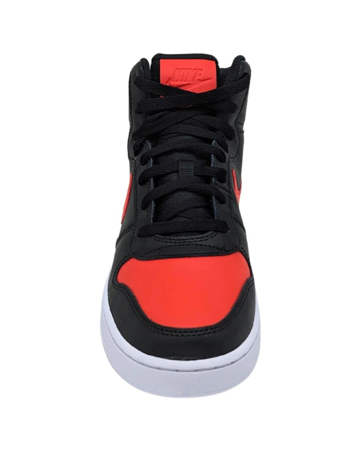 Nike EBERNON Mid мужские высокие кроссовки черно-красные с амортизацией и износостойкостью картинка