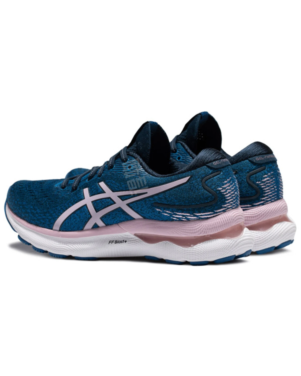 Asics GEL-Nimbus 24 женские спортивные кроссовки с амортизацией синие картинка