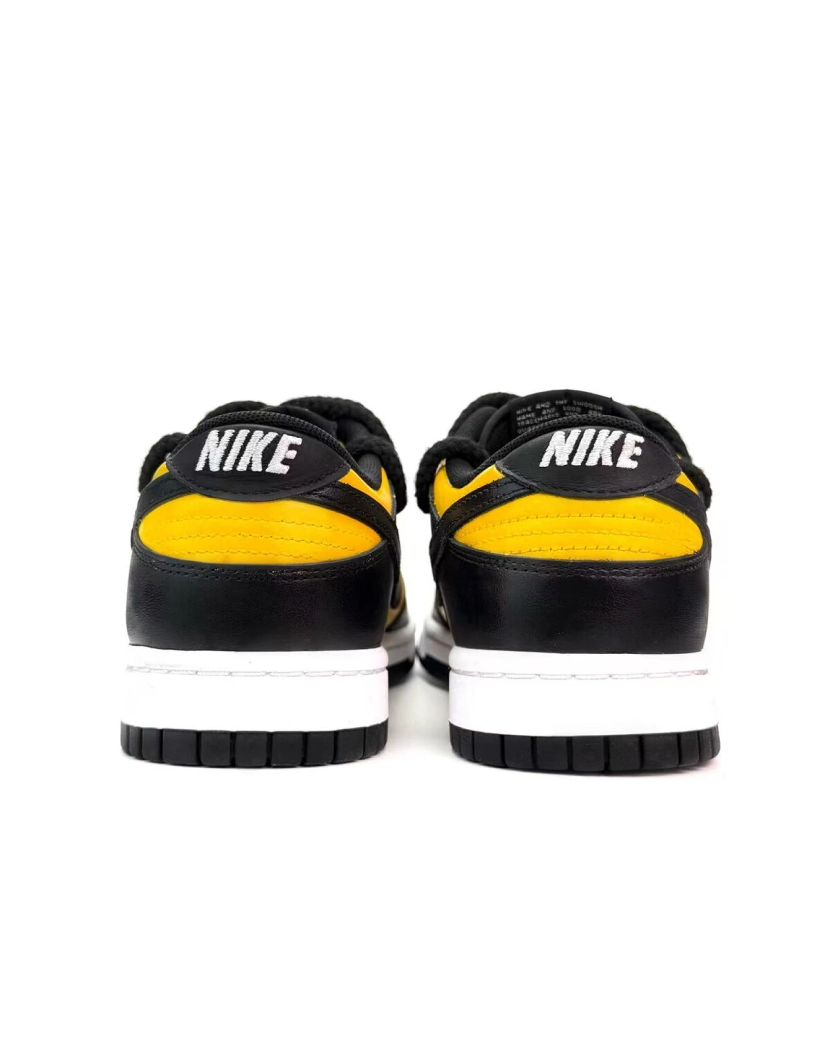 Nike Dunk кеды желто-черные мужские и женские картинка