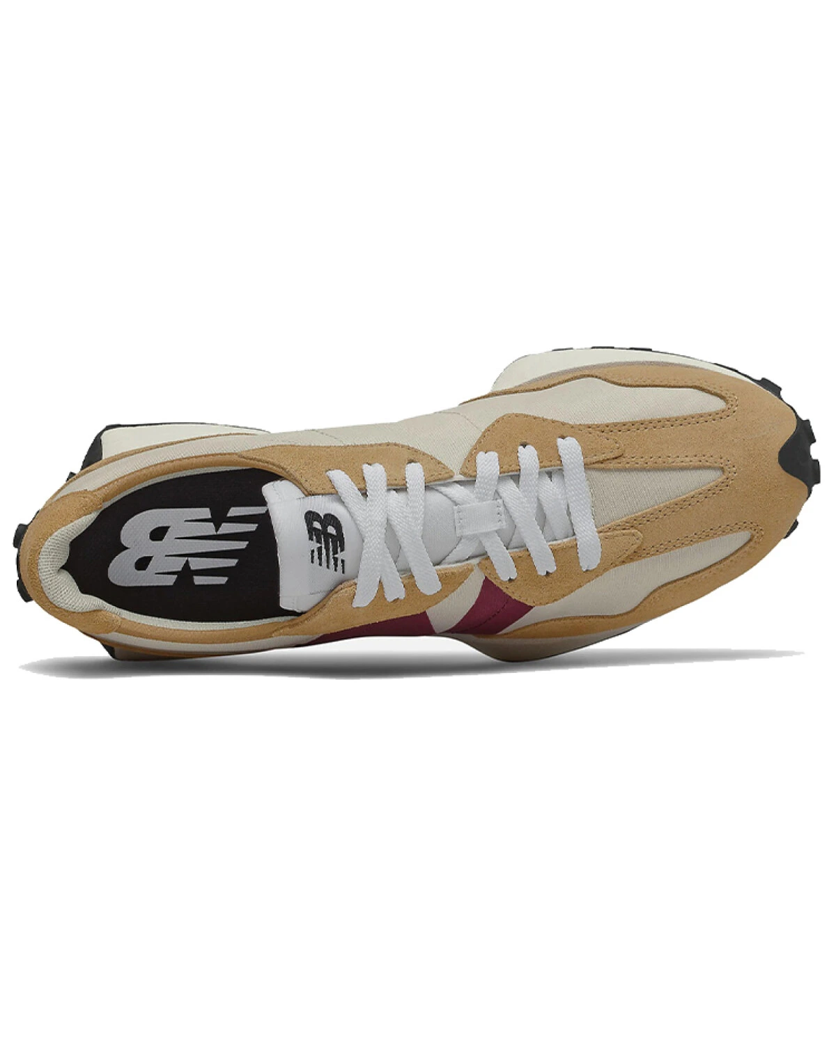 New Balance 327 unisex кроссовки комбинированный материал коричневые картинка