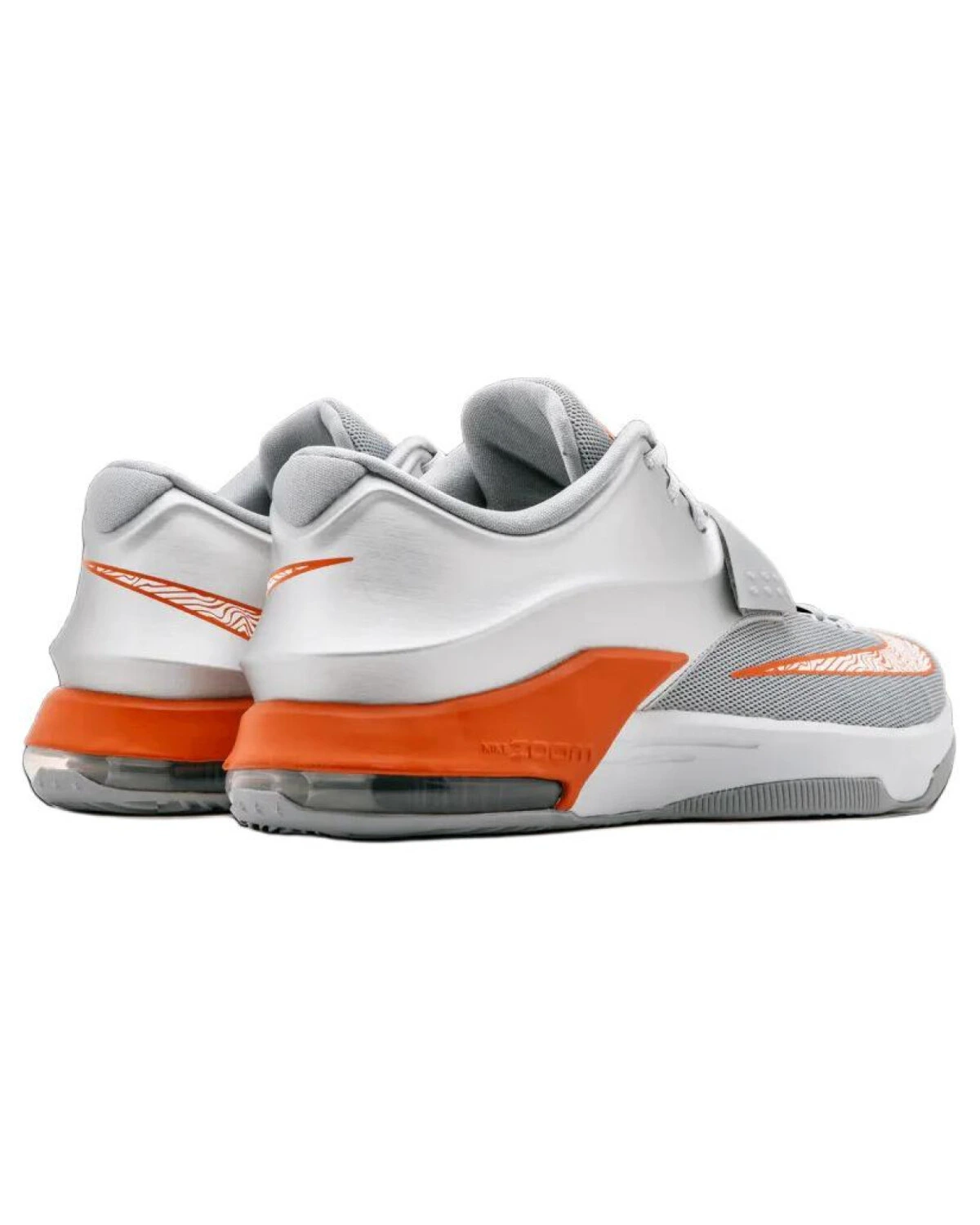 Nike KD 7 "Texas Longhorns" мужские баскетбольные кроссовки противоскользящие легкие серебристо-белые с оранжевым картинка