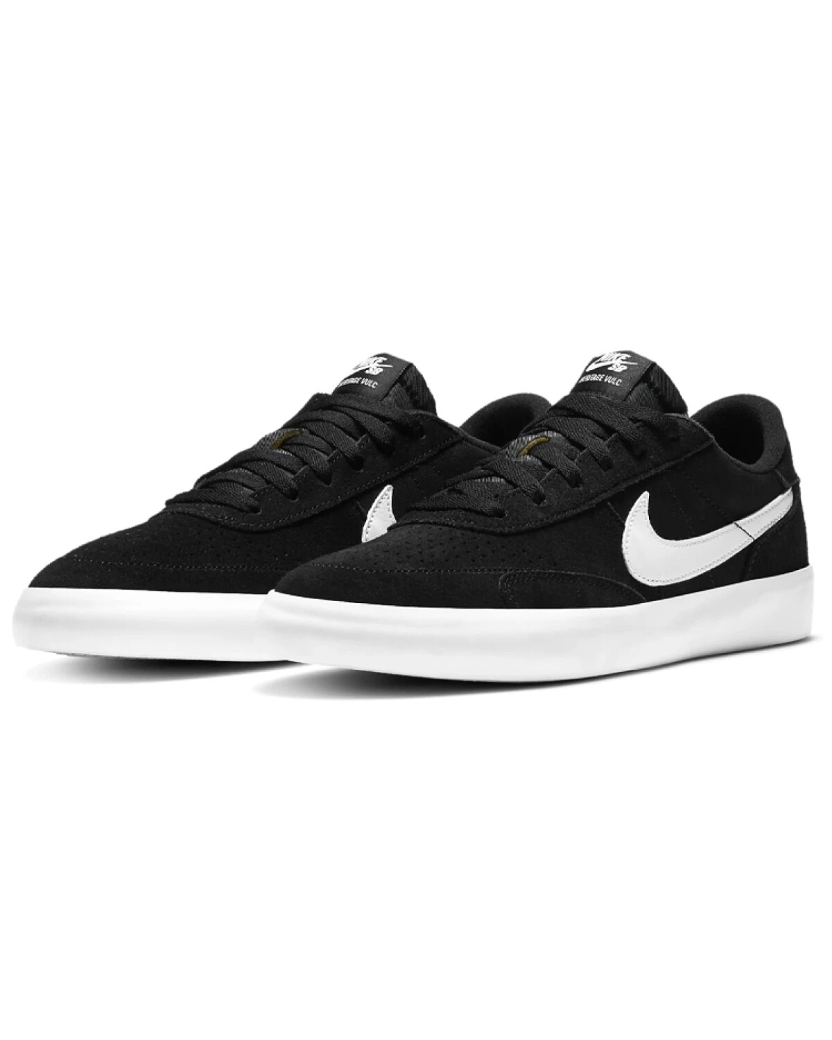 Nike SB Heritage Vulc кроссовки для скейтбординга чёрные с белым картинка