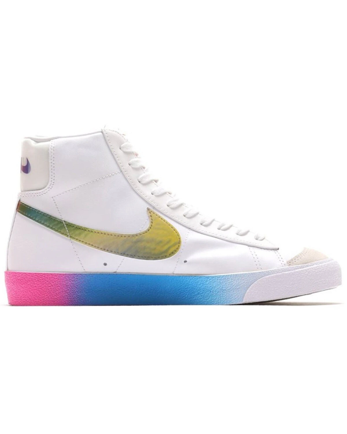 Nike Blazer MID унисекс кроссовки кожаные белые картинка