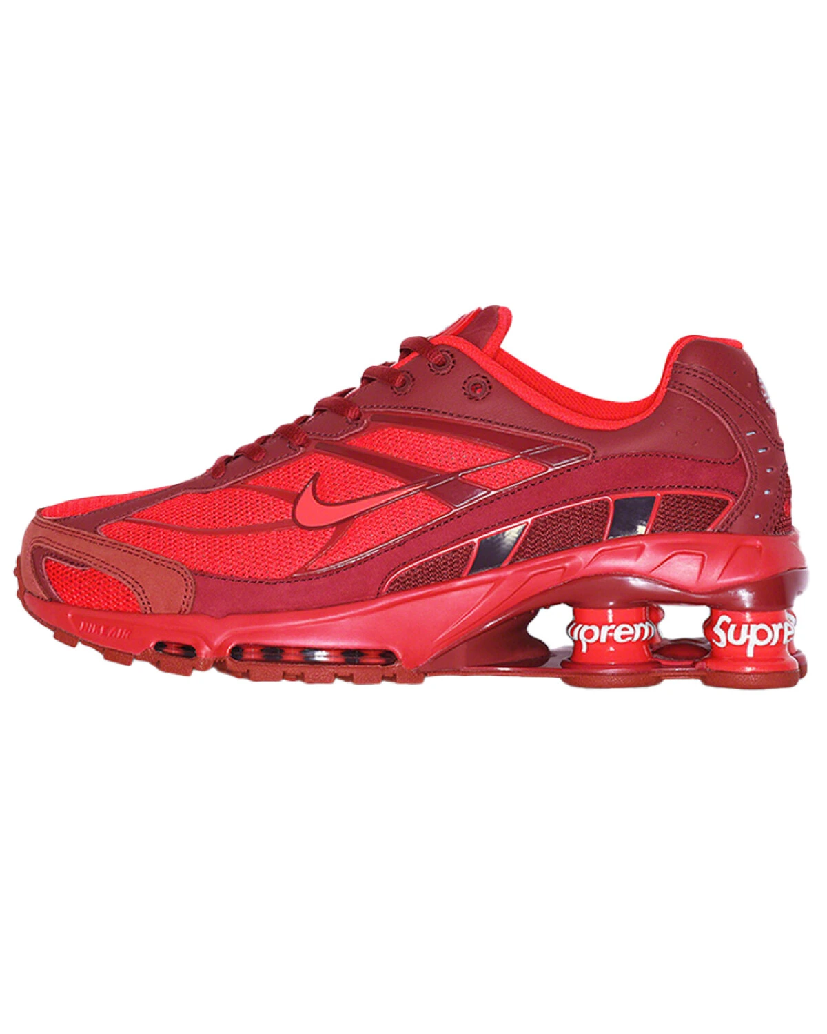 Nike Shox Ride 2 unisex кроссовки текстиль и кожа красные с амортизацией картинка