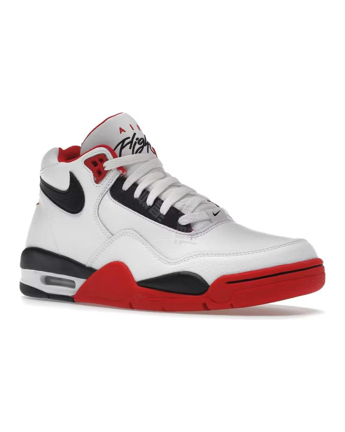 Nike Flight Legacy мужские и женские кроссовки средней высоты красно-белые картинка
