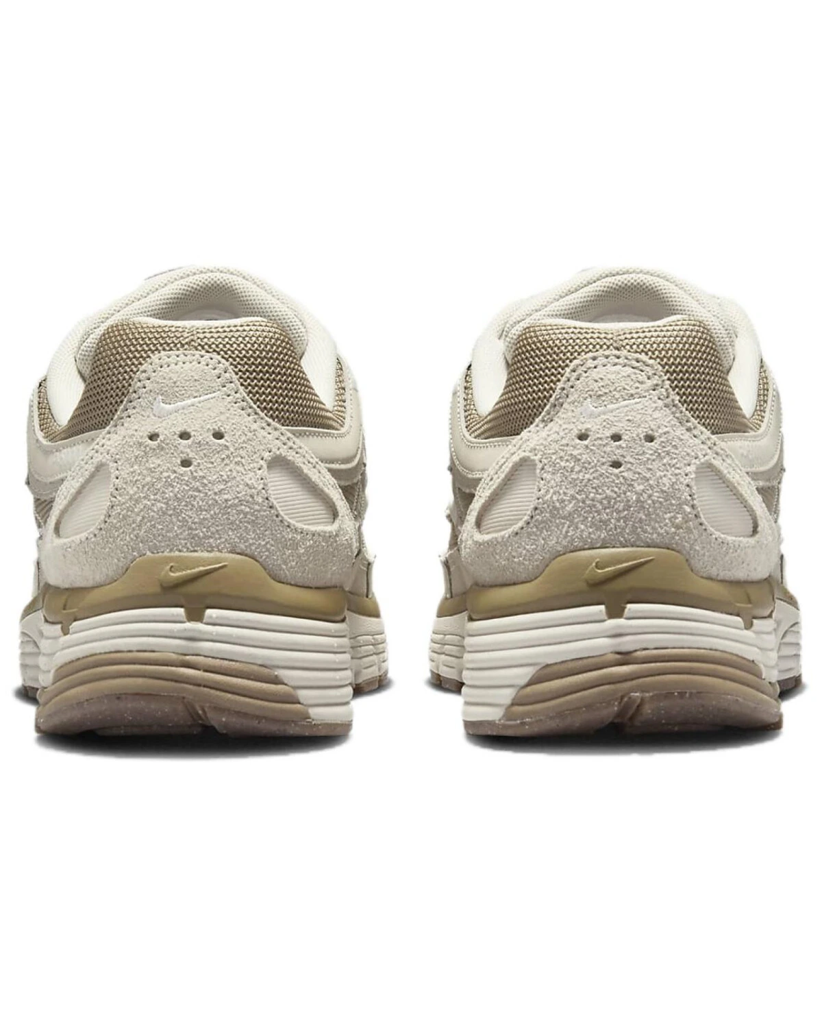 Nike P-6000 унисекс кроссовки кожаные бежевые картинка