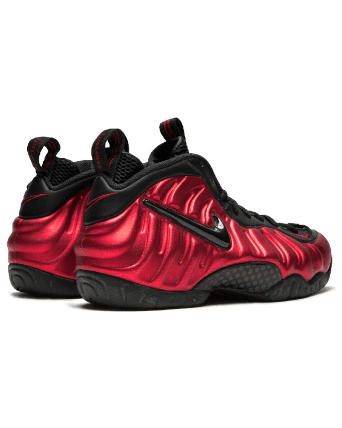 Nike Foamposite Pro University Red детские баскетбольные кроссовки красно-черные картинка