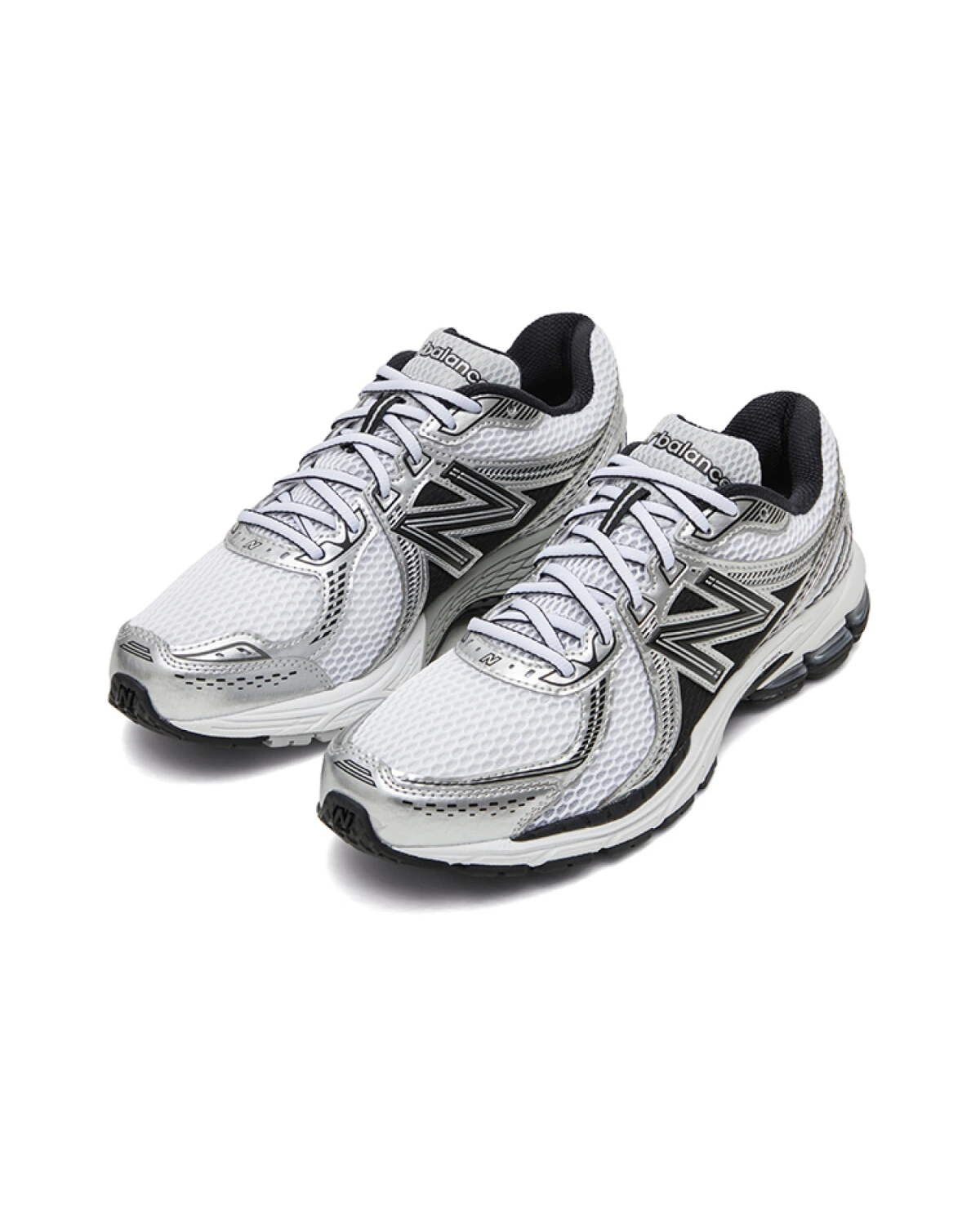 New Balance 860 v2 unisex беговые кроссовки из текстиля серебристо-черные картинка