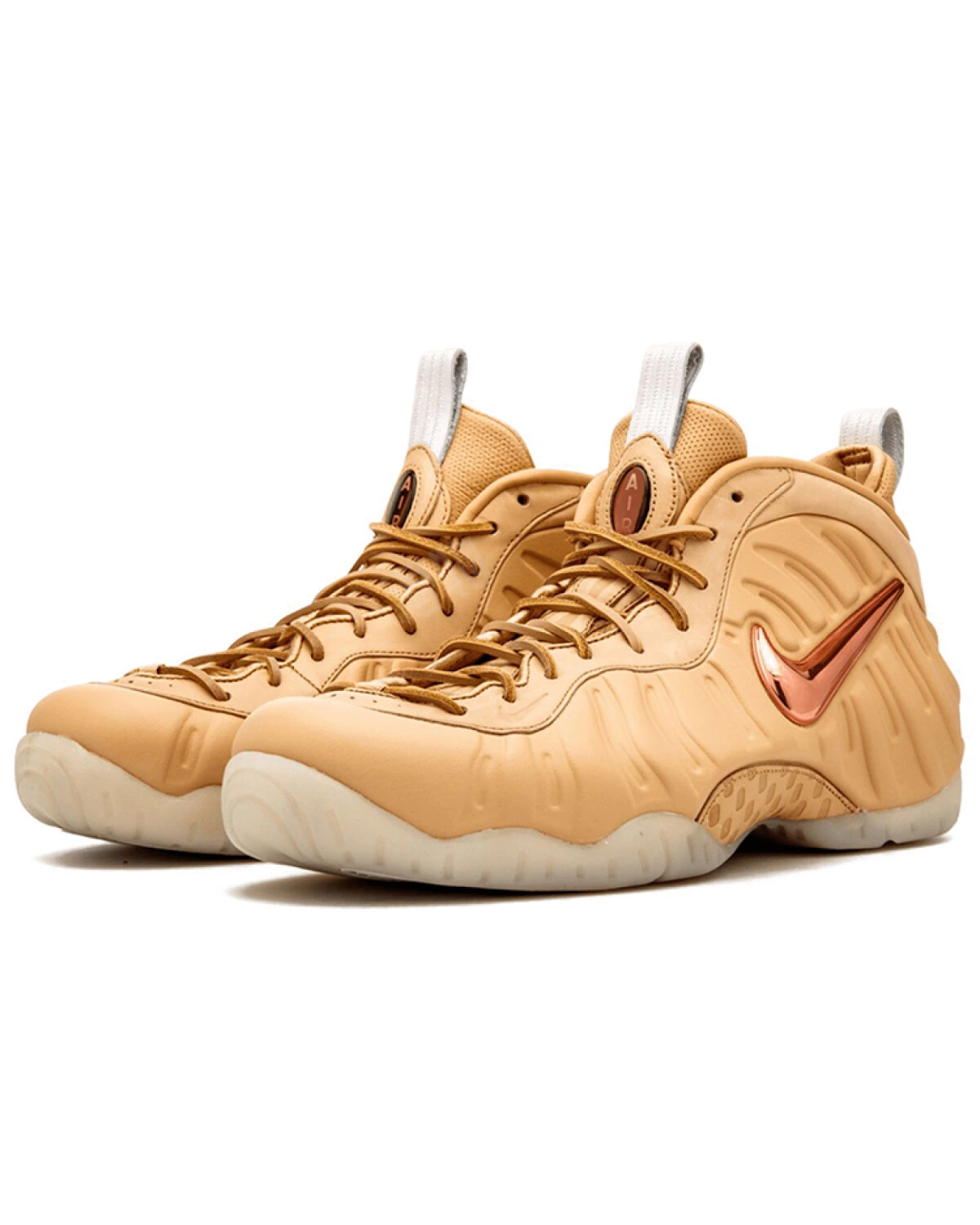 Nike Foamposite Pro Vachetta Tan мужские кроссовки кожаные с амортизацией картинка