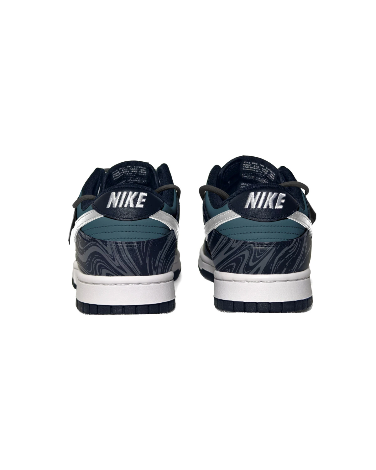 Nike Dunk мужские кроссовки из натуральной кожи синие комфортные картинка