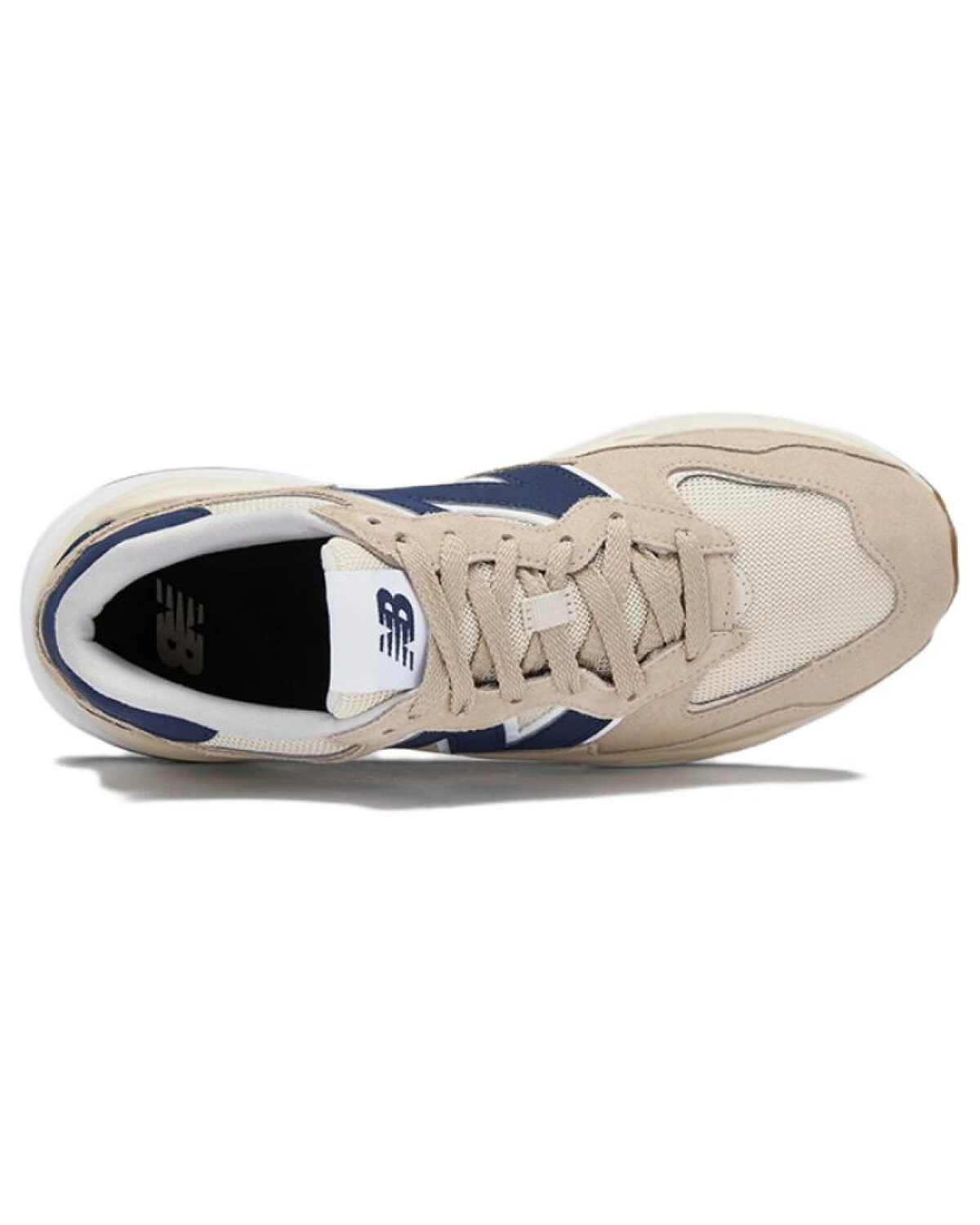 New Balance 5740 unisex кроссовки из ткани и нубука бежевые картинка