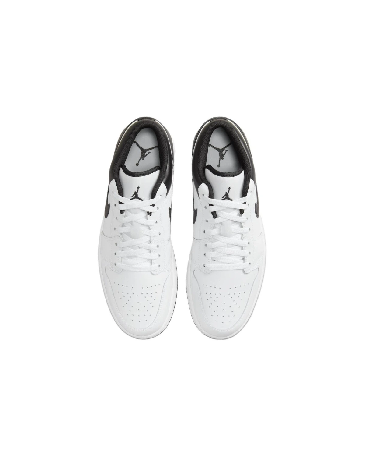 Jordan Air Jordan 1 унисекс кроссовки кожаные бело-черные картинка