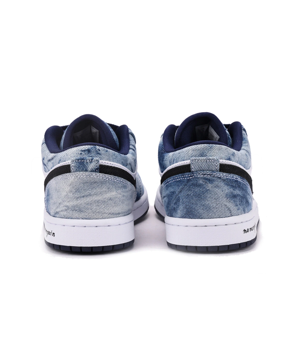 Jordan Air Jordan 1 мужские кроссовки бело-синие ретро с антискользящей подошвой картинка