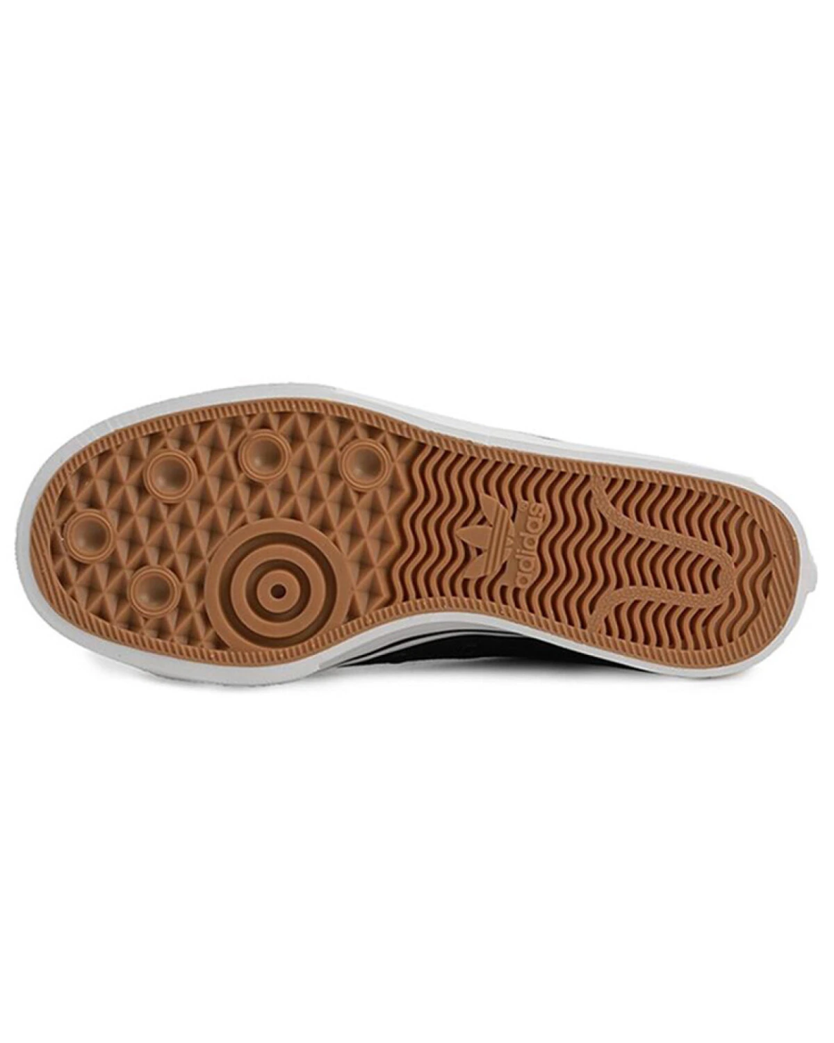 Adidas Originals Nizza Trefoil женские кеды черно-белые с амортизацией картинка