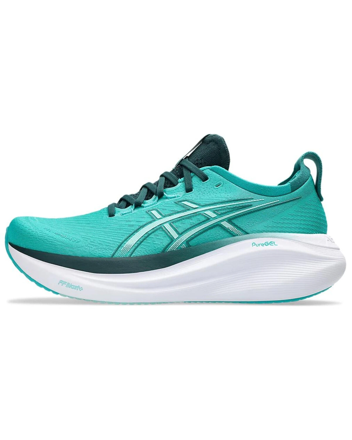 Asics GEL-NIMBUS 27 мужские кроссовки для бега с амортизацией голубые картинка