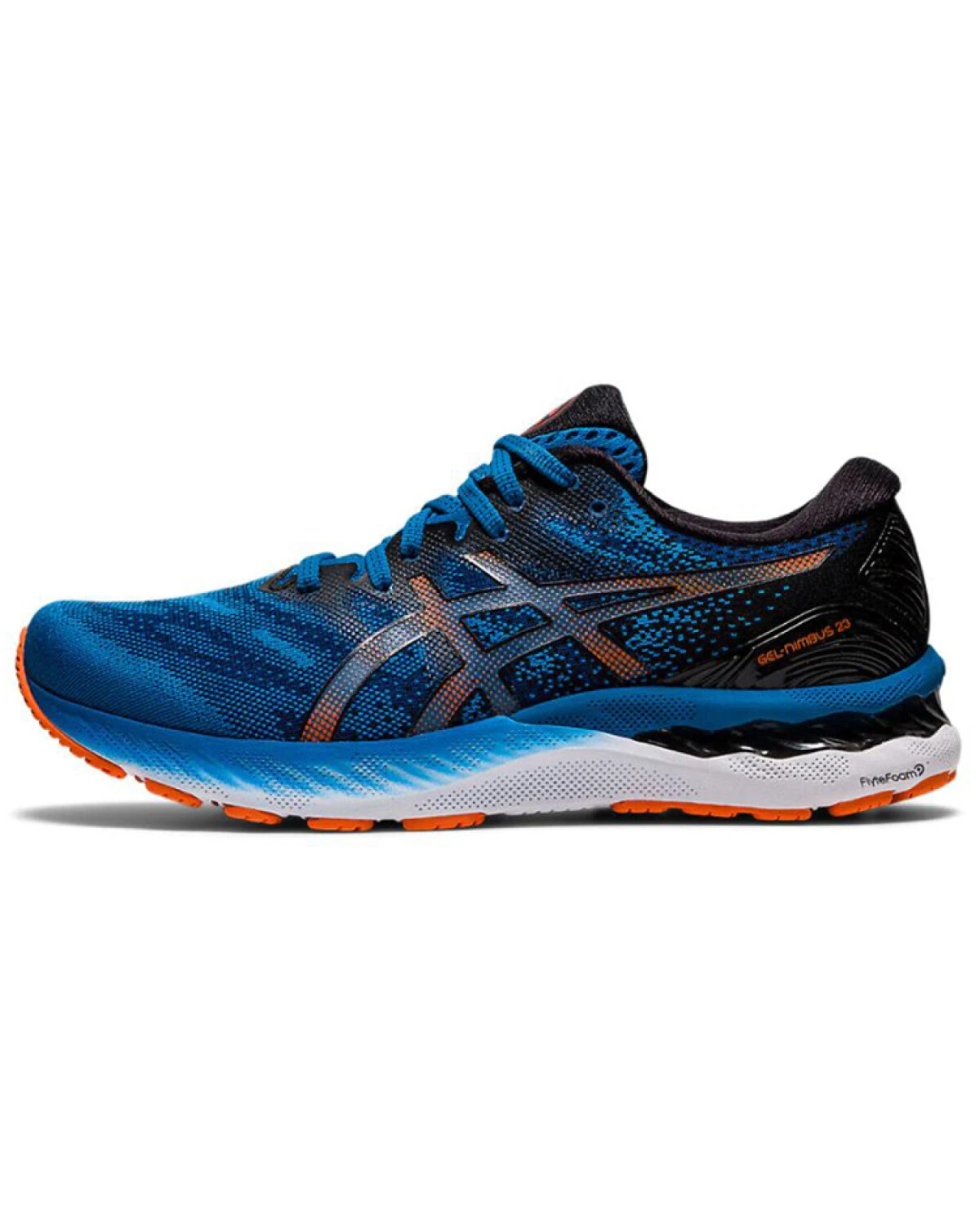 Asics GEL-Nimbus 23 беговые кроссовки с GEL-амортизацией сине-черные картинка
