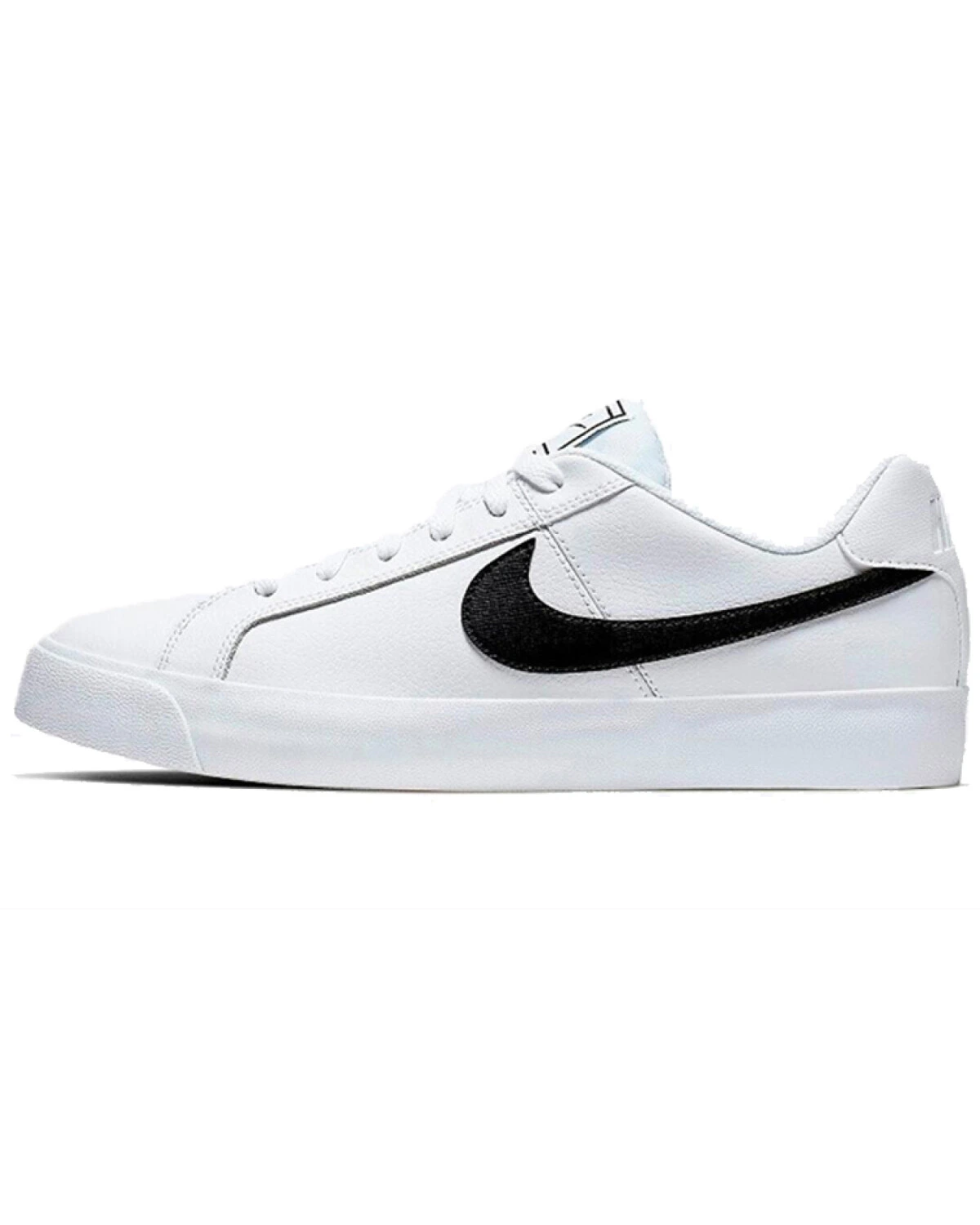 Nike Court Royale Ac унисекс кеды бело-черные с шнуровкой и противоскользящей подошвой картинка