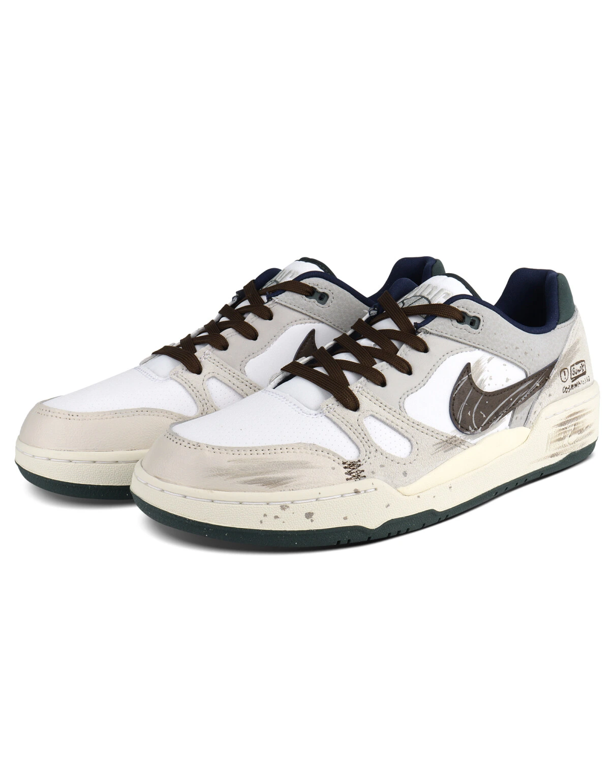 Nike Full Force унисекс кроссовки повседневные коричневые картинка