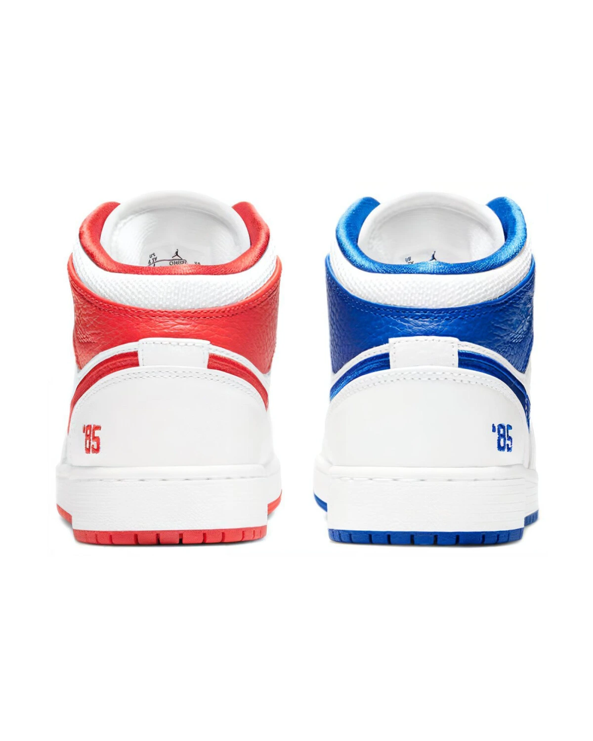 Jordan Air Jordan 1 Mid '85' детские баскетбольные кроссовки бело-красно-синие картинка