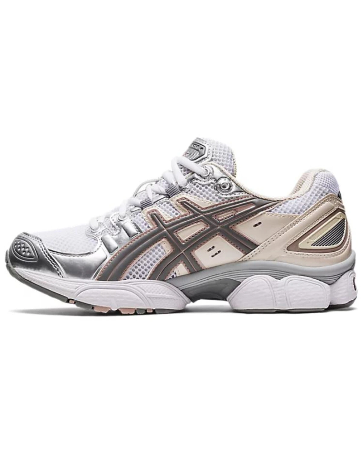 Asics GEL-Nimbus 9 женские повседневные кроссовки бело-серые с амортизацией GEL картинка