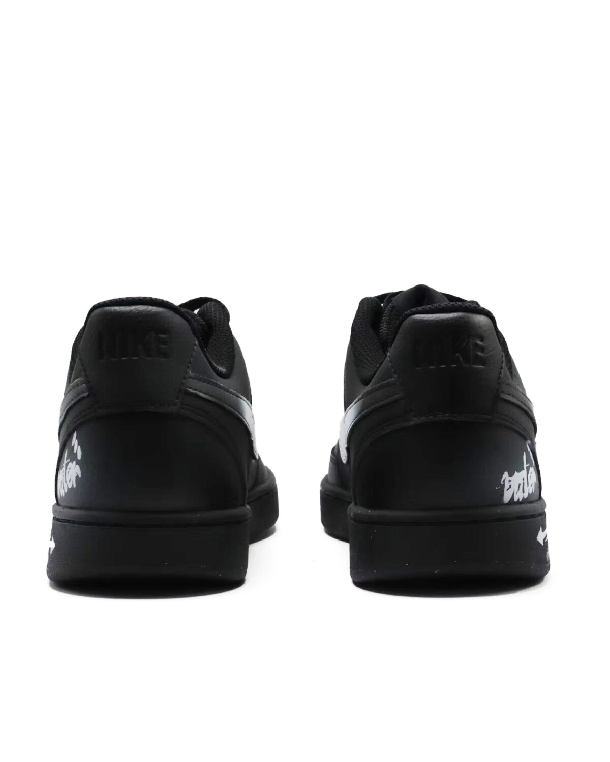 Nike Court Vision 1 мужские кроссовки износостойкие на шнуровке черно-белые картинка