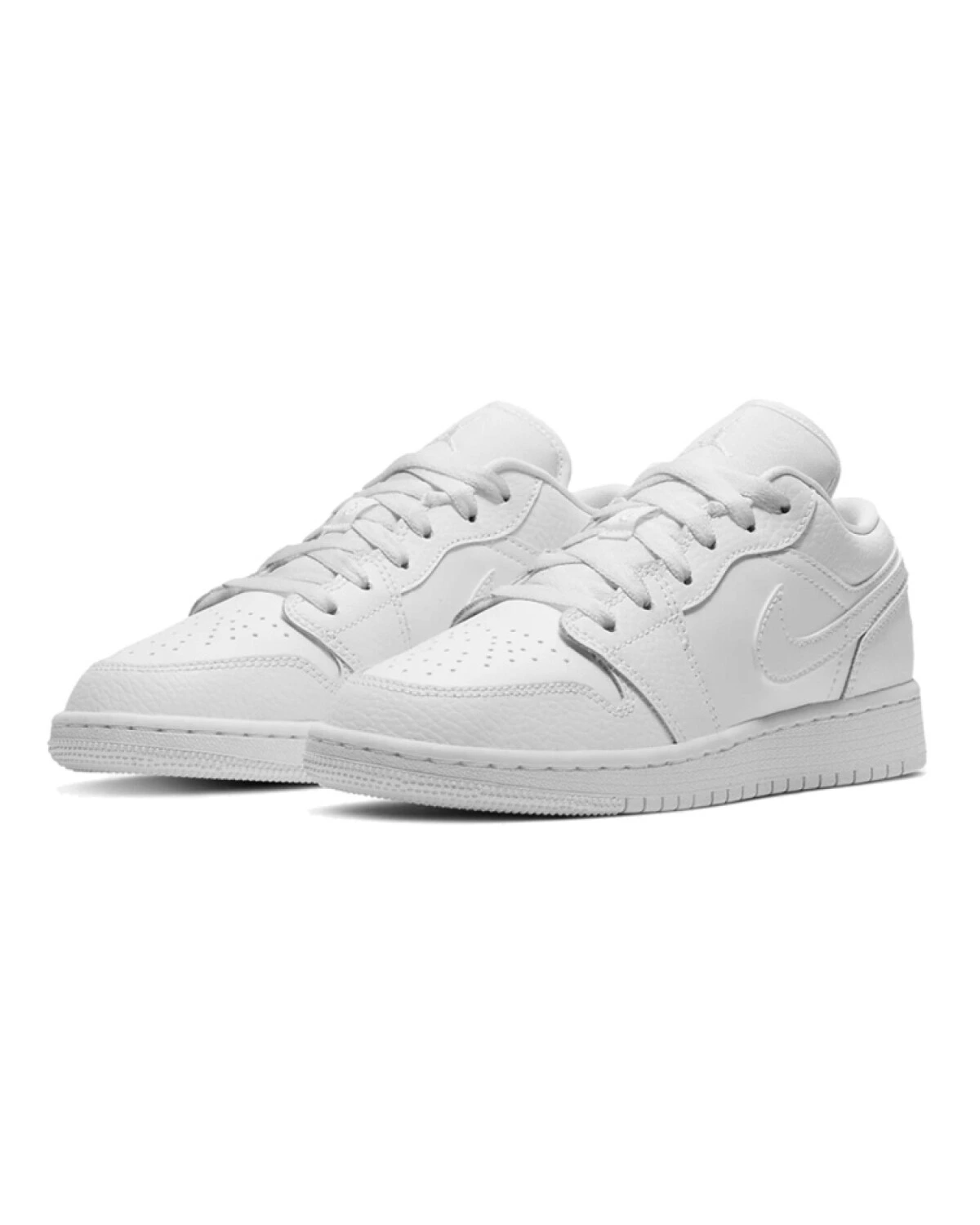 Jordan Air Jordan 1 Low детские кроссовки белые кожаные картинка