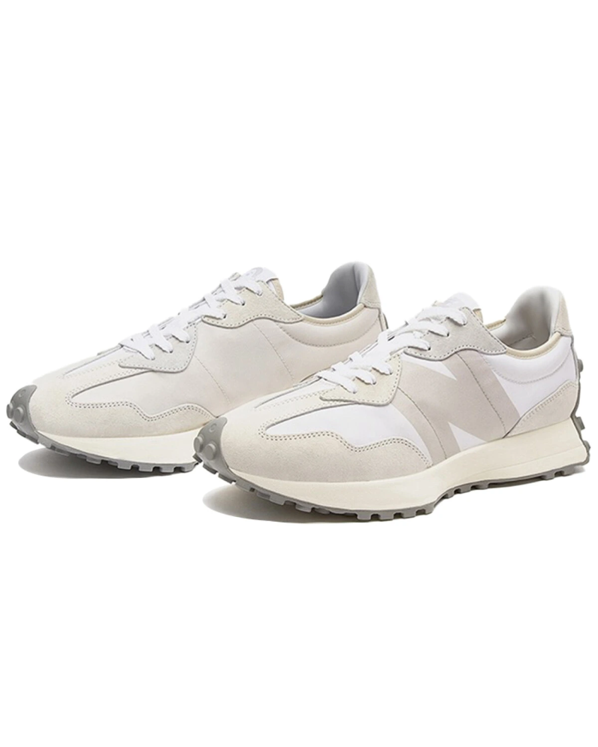 New Balance 327 мужские и женские кроссовки повседневные серо-белые картинка