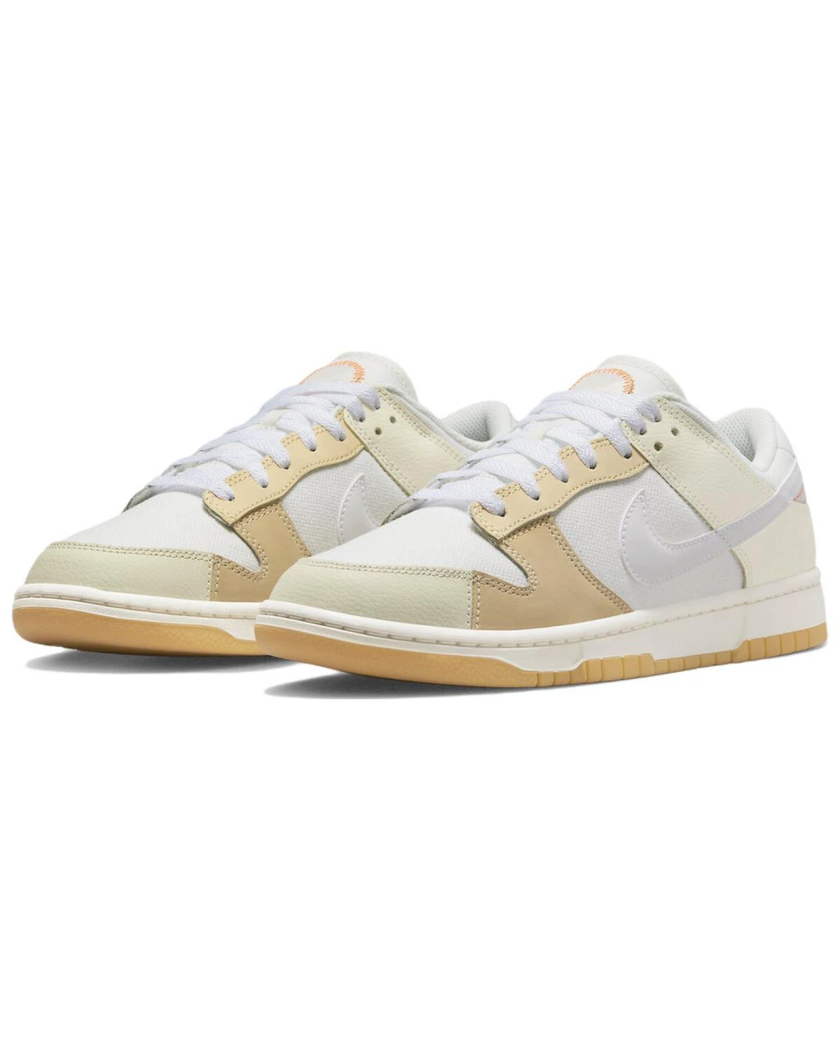 Nike Dunk кроссовки для скейтбординга бело-жёлтые картинка