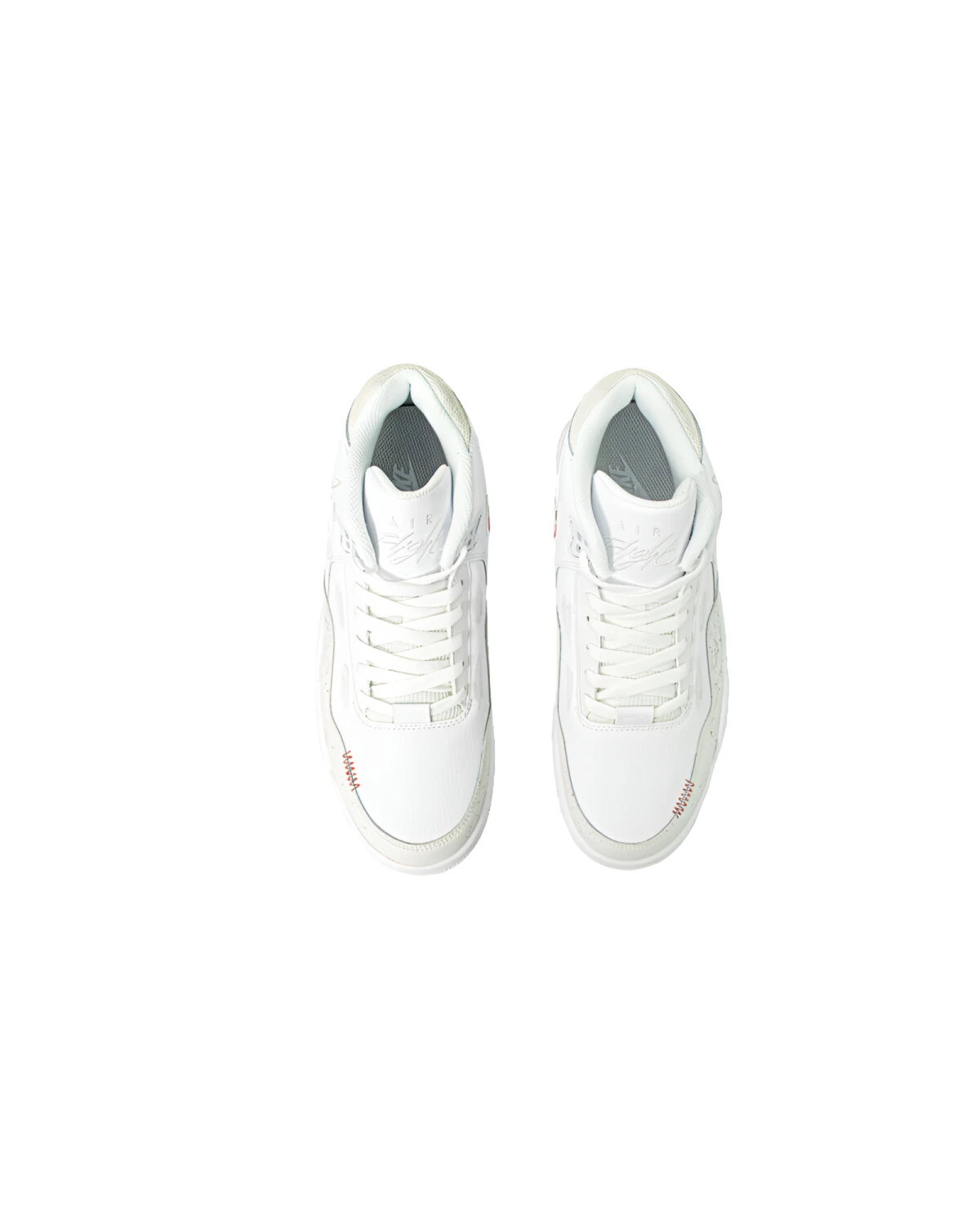 Nike Flight Legacy унисекс кроссовки средние бело-красные с принтом картинка