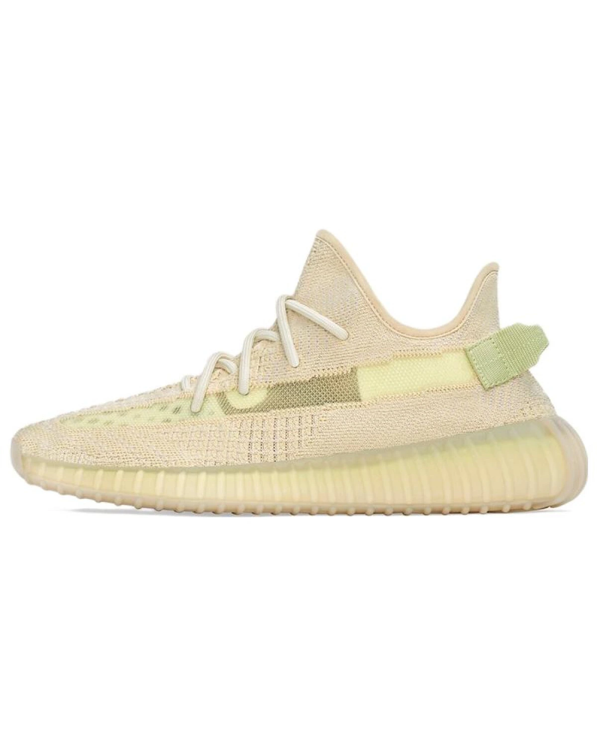 Adidas Originals Yeezy Boost 350 V2 Flax кроссовки повседневные бежевые картинка