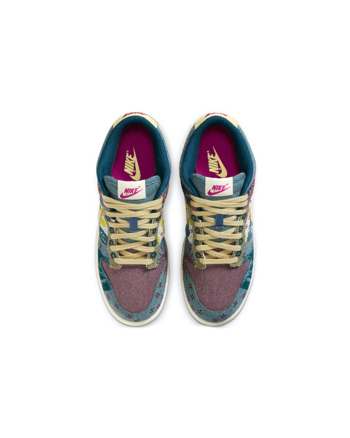 Nike Dunk SP унисекс кроссовки текстильные сине-желтые картинка