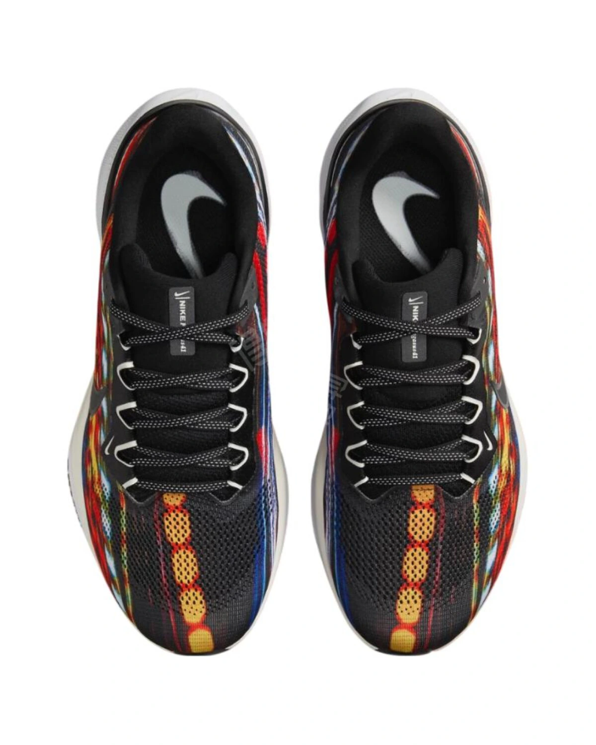 Nike Pegasus 41 мужские кроссовки для бега черно-красные с амортизацией и воздухопроницаемостью картинка