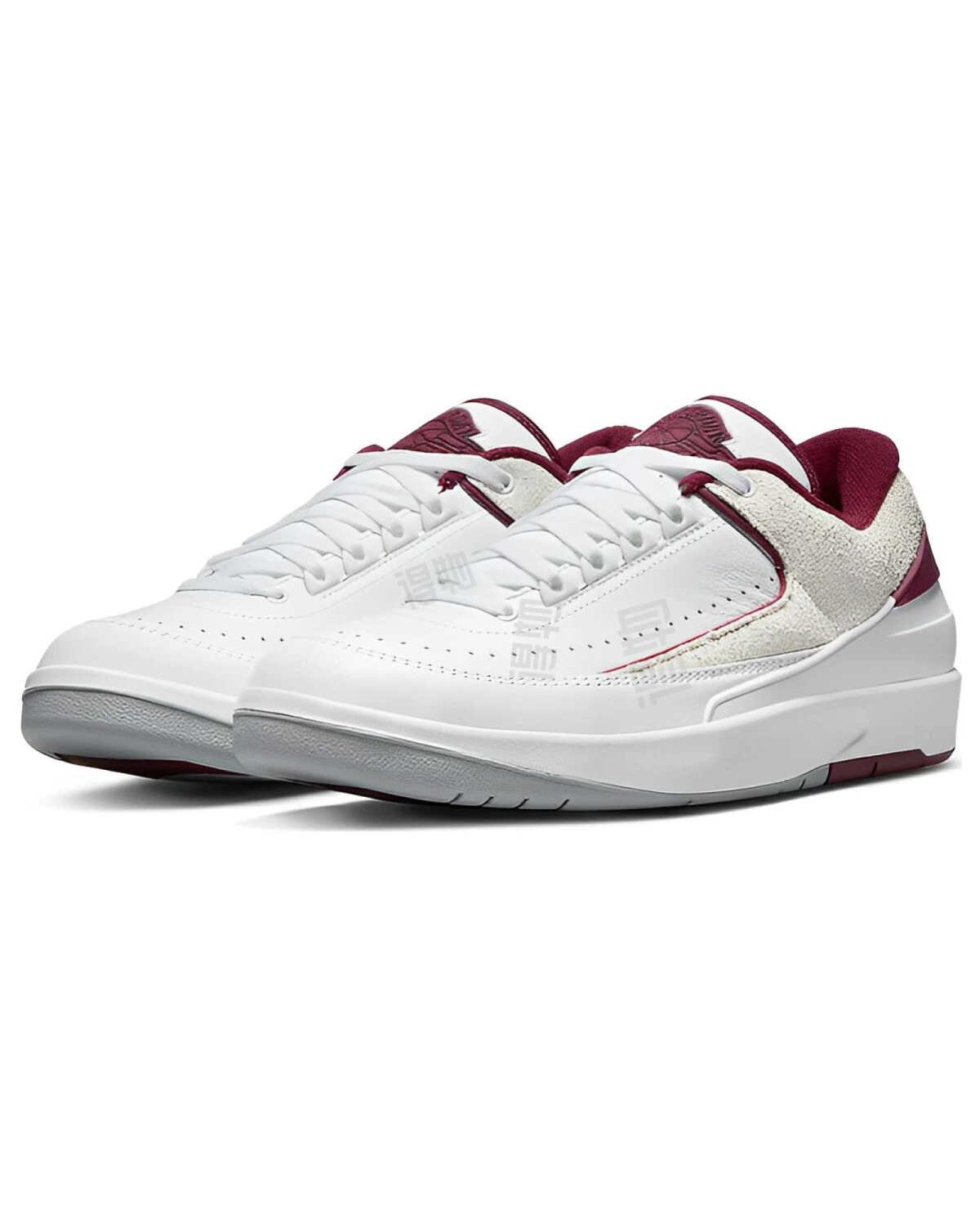 Jordan Air Jordan 2 Cherrywood мужские кроссовки из натуральной кожи белые с красным картинка