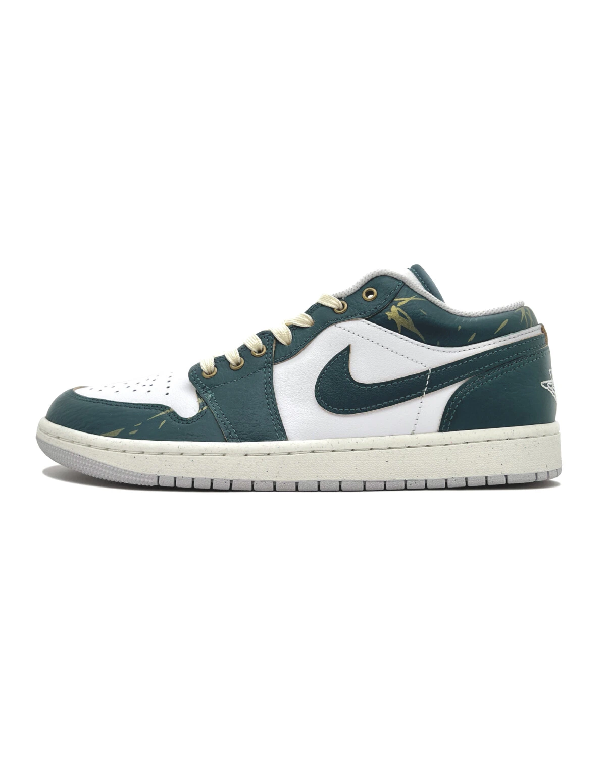 Jordan Air Jordan 1 unisex кроссовки зелено-белые с амортизацией картинка