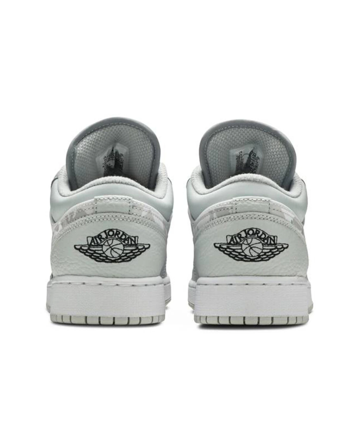 Jordan Air Jordan 1 Low SE детские кроссовки белый камуфляж с шнуровкой картинка