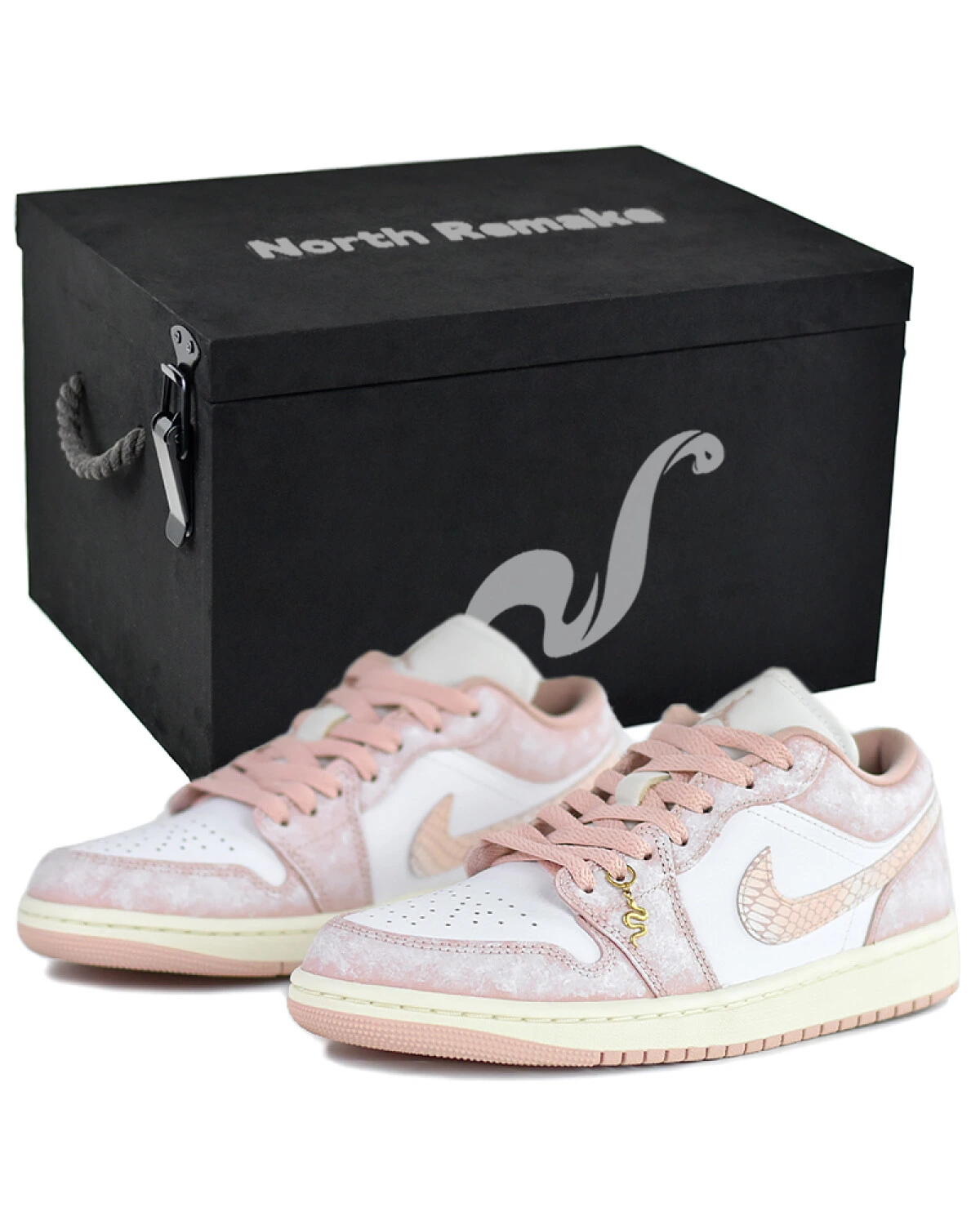 Jordan Air Jordan 1 Snake Year CNY женские кроссовки розовые картинка