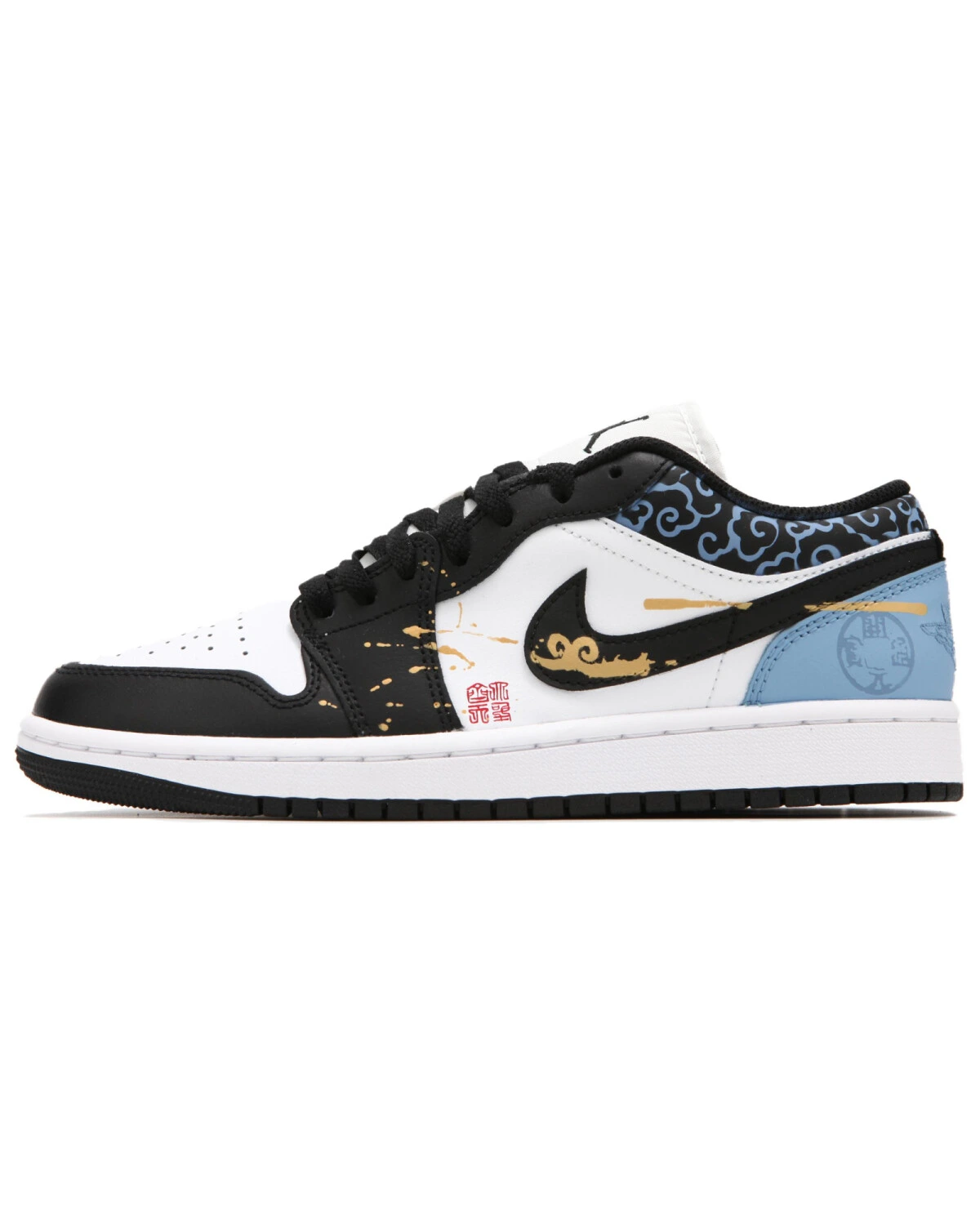 Jordan Air Jordan 1 Low Black Myth Wukong мужские кроссовки бело-синие картинка