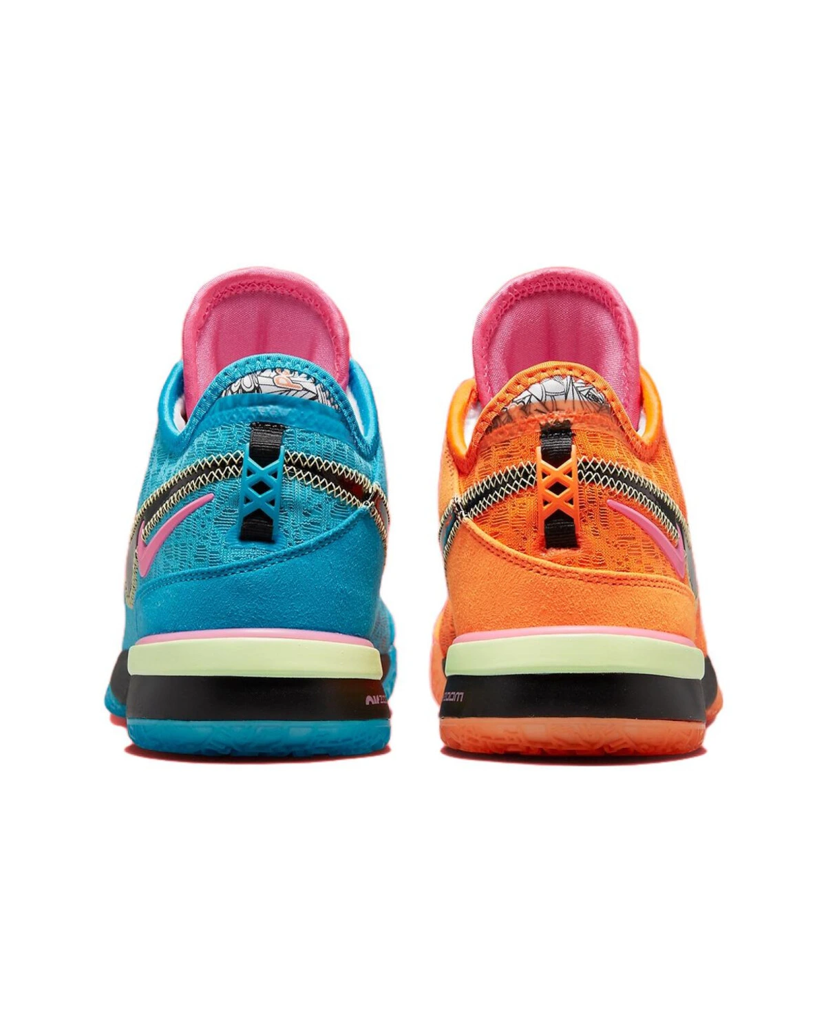 Nike LeBron NXXT Gen унисекс баскетбольные кроссовки сине-оранжевые картинка