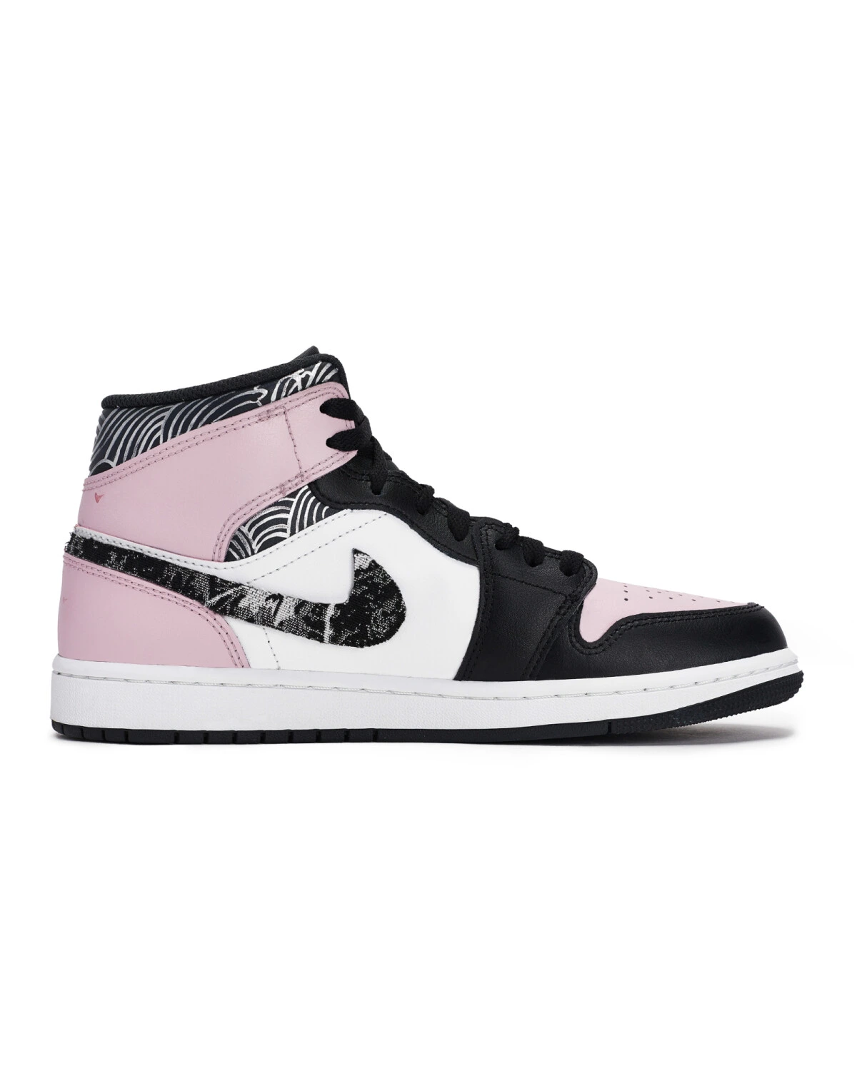 Jordan Air Jordan 1 Peach Blossom Унисекс кроссовки средней высоты с цветочным принтом картинка