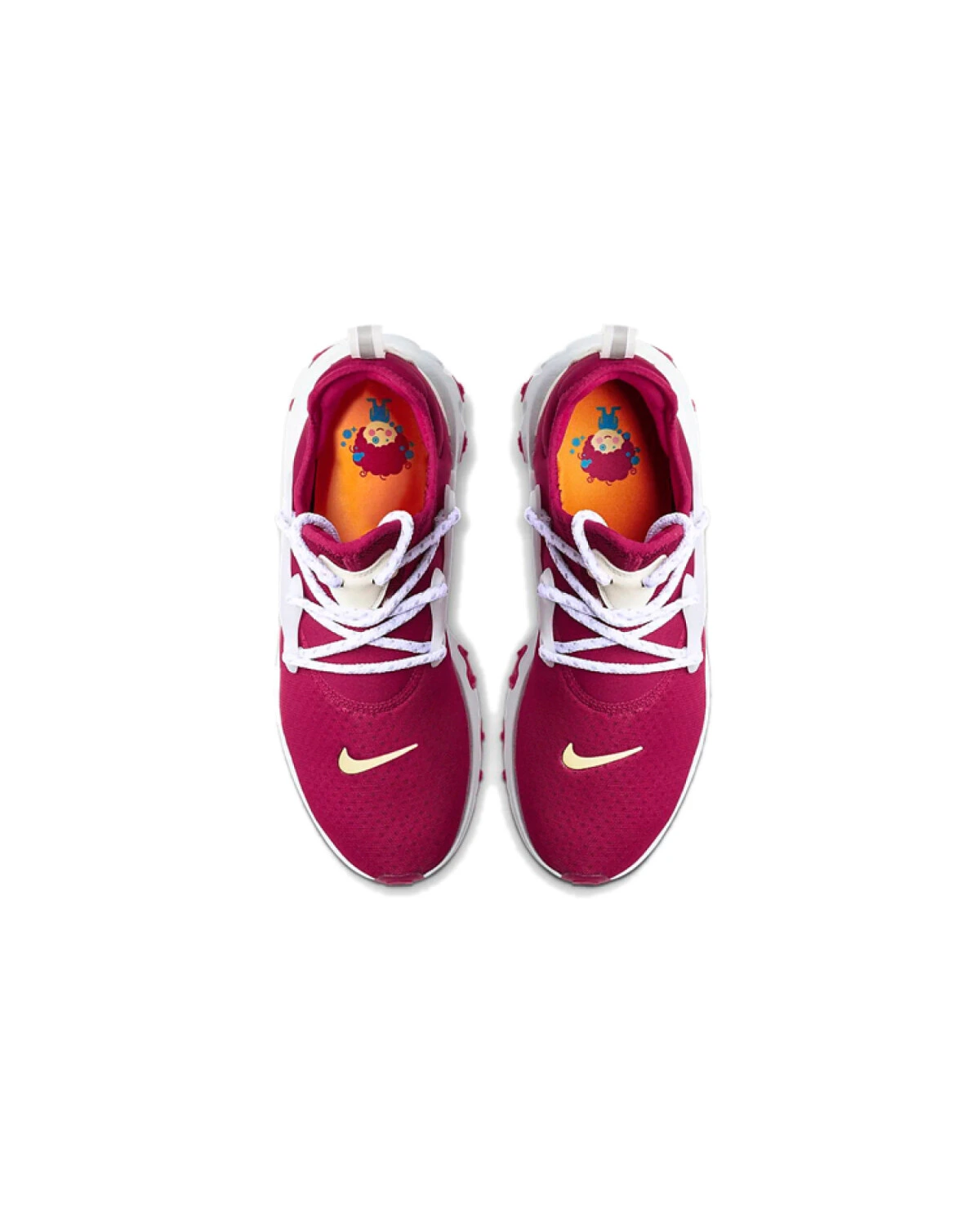 Nike React Presto детские повседневные нескользящие кроссовки бело-красные картинка