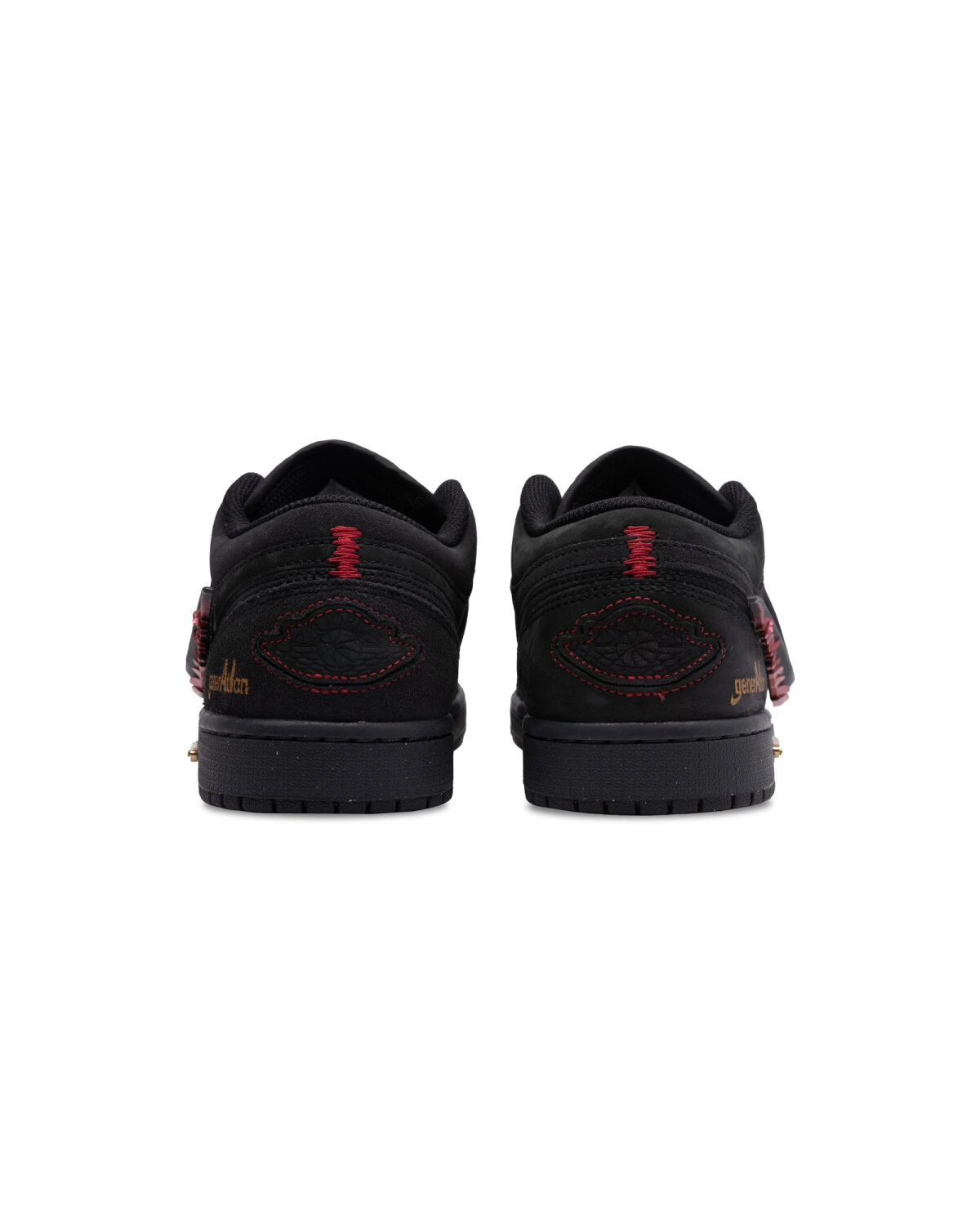 Jordan Air Jordan 1 мужские кроссовки черно-серые анти-скользящие картинка