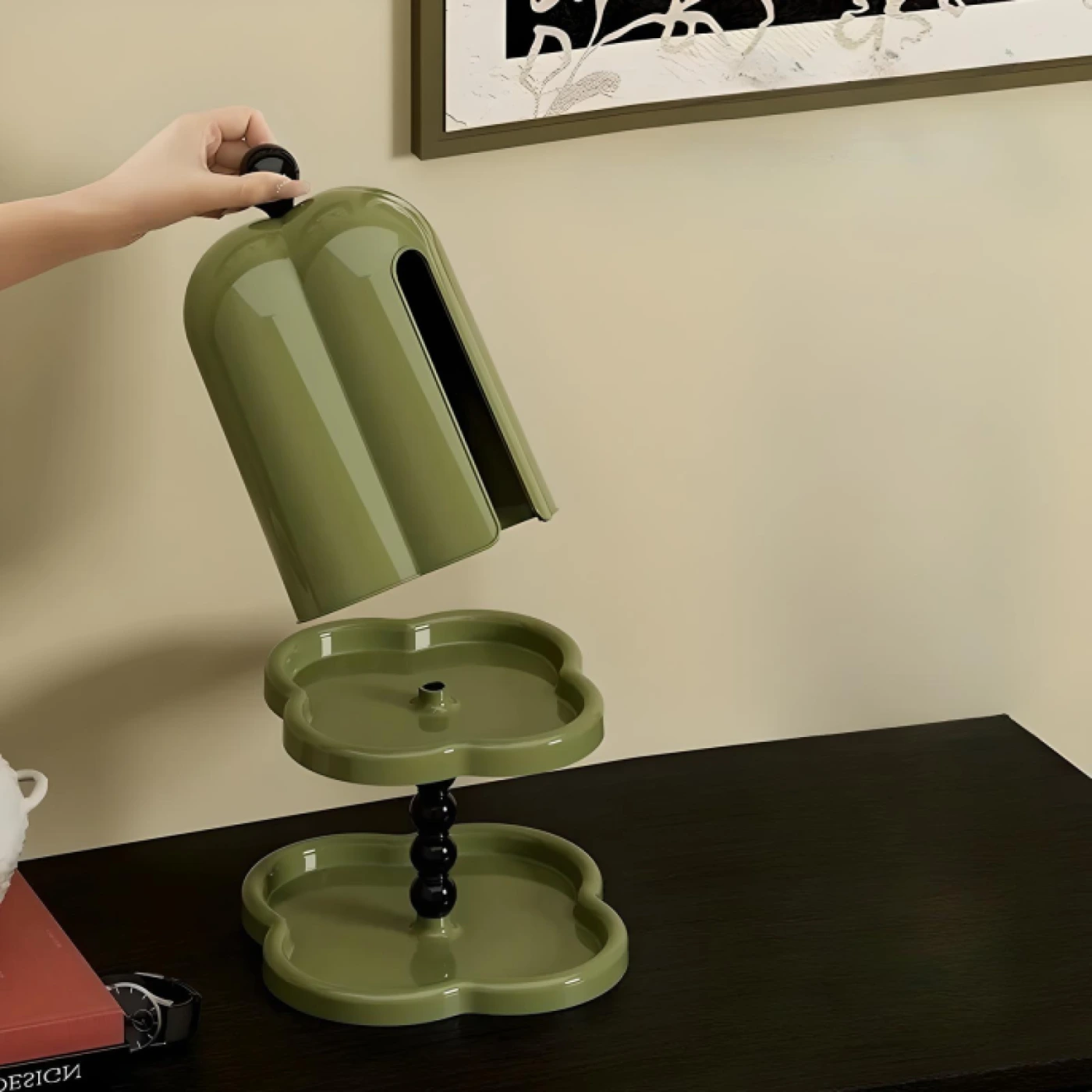 Французская салфетница в ретро стиле (Хаки/армейский зеленый) картинка