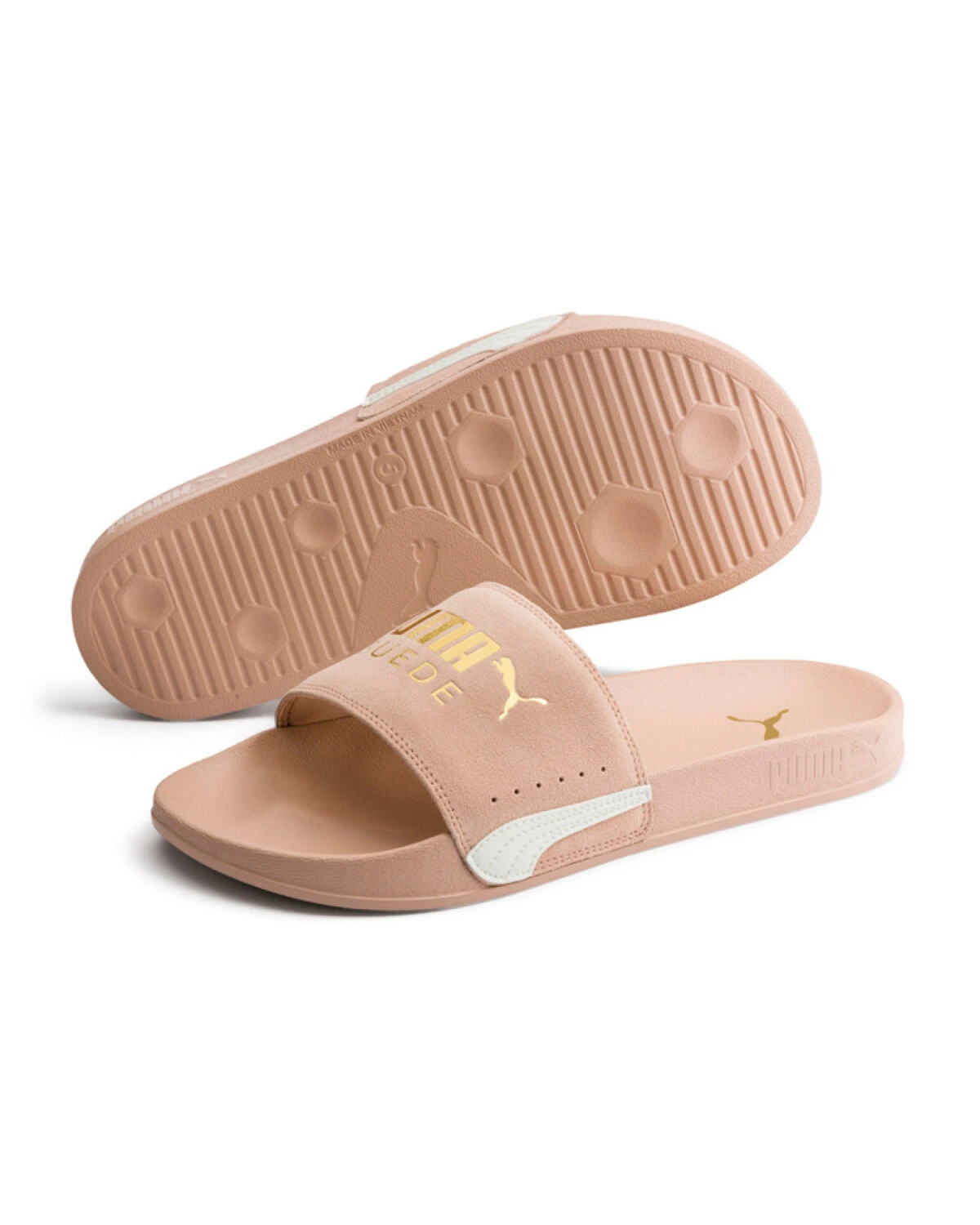 PUMA Leadcat FTR Suede Classic унисекс шлепанцы из замши розовые картинка