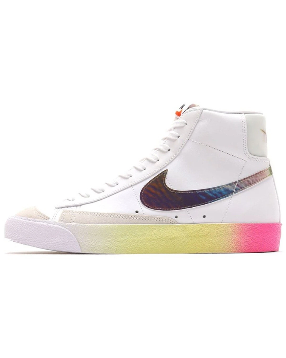 Nike Blazer MID унисекс кроссовки кожаные белые картинка
